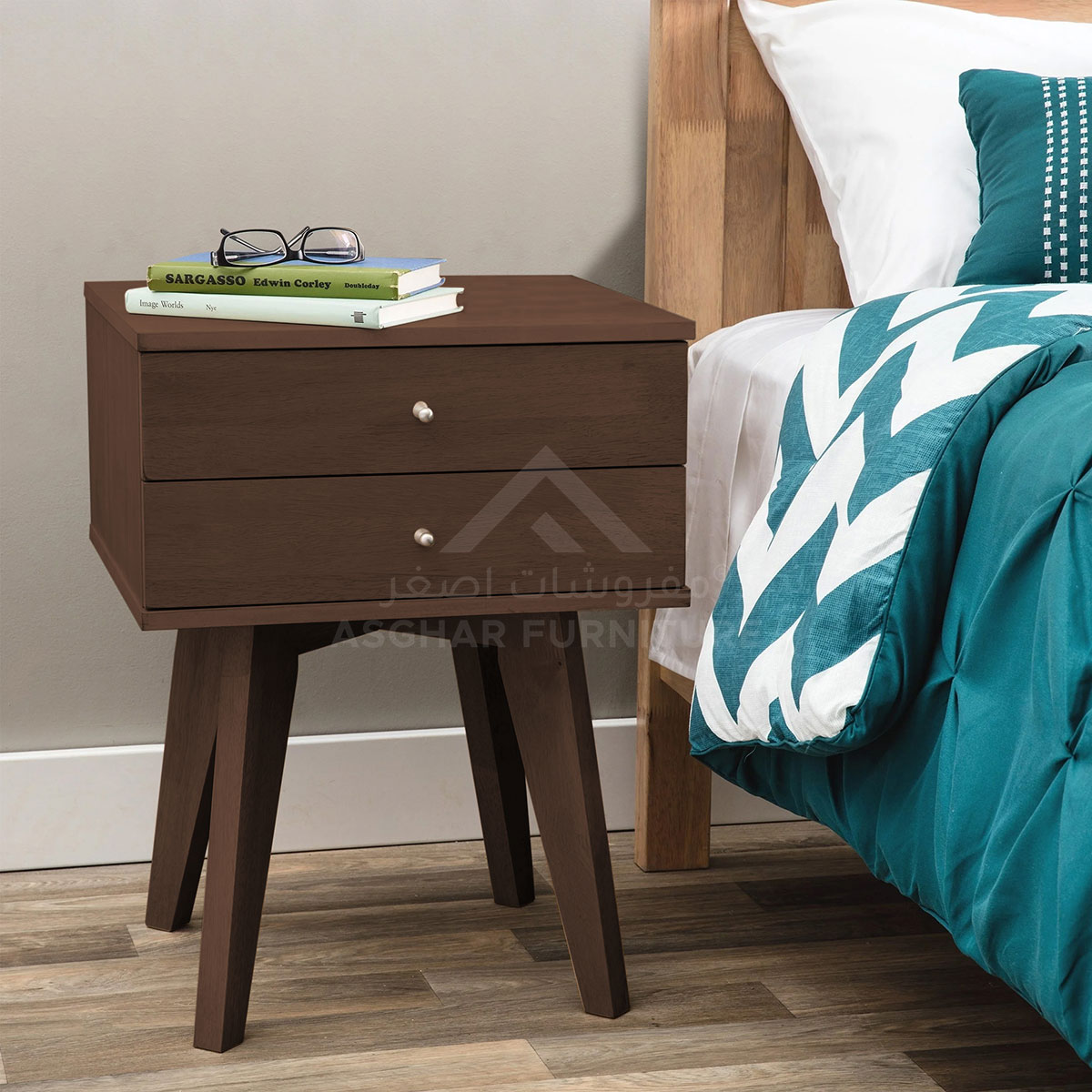 Birch 2-Drawer Nightstand