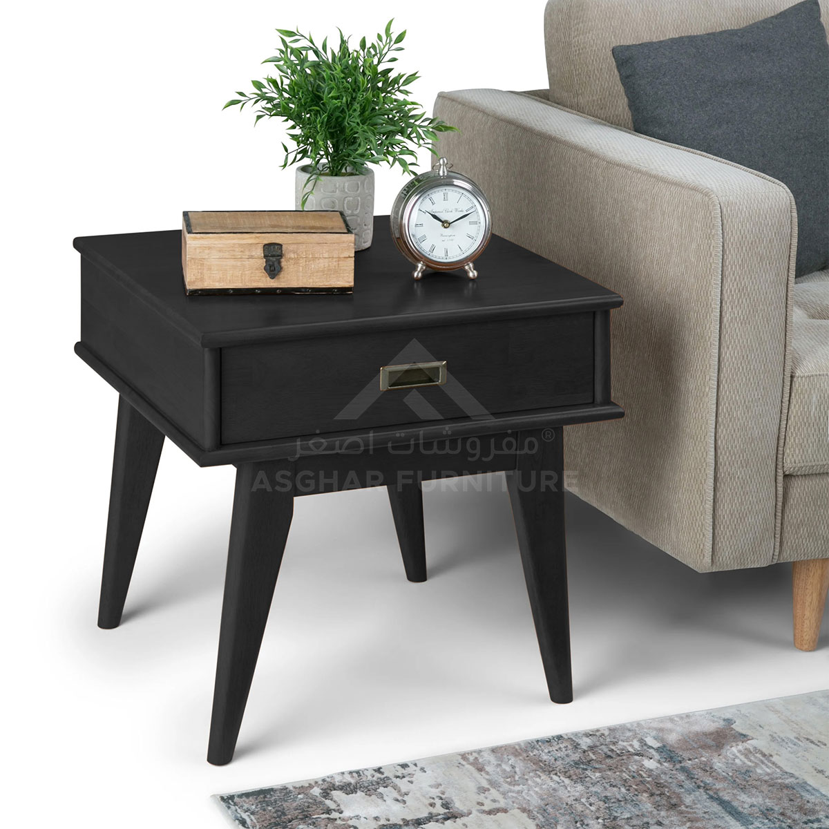 Cairona One Drawer Rectangle Side Table