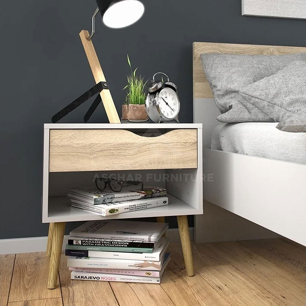 Diana 1-Drawer Nightstand
